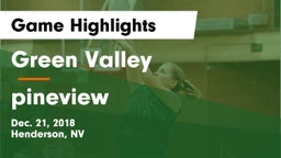 Green Valley  vs pineview Game Highlights - Dec. 21, 2018