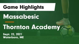 Massabesic  vs Thornton Academy Game Highlights - Sept. 22, 2021