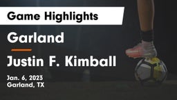 Garland  vs Justin F. Kimball  Game Highlights - Jan. 6, 2023