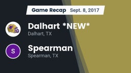 Recap: Dalhart  *NEW* vs. Spearman  2017