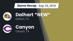 Recap: Dalhart  *NEW* vs. Canyon  2018