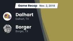 Recap: Dalhart  vs. Borger  2018