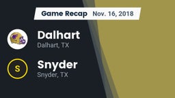 Recap: Dalhart  vs. Snyder  2018