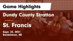 Dundy County Stratton  vs St. Francis  Game Highlights - Sept. 23, 2021