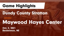 Dundy County Stratton  vs Maywood Hayes Center Game Highlights - Oct. 2, 2021