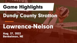 Dundy County Stratton  vs Lawrence-Nelson  Game Highlights - Aug. 27, 2022