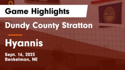 Dundy County Stratton  vs Hyannis  Game Highlights - Sept. 16, 2023