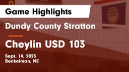 Dundy County Stratton  vs Cheylin USD 103 Game Highlights - Sept. 14, 2023
