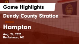 Dundy County Stratton  vs Hampton  Game Highlights - Aug. 26, 2023