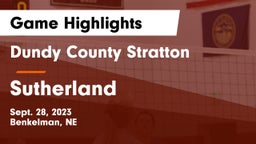 Dundy County Stratton  vs Sutherland  Game Highlights - Sept. 28, 2023