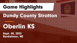 Dundy County Stratton  vs Oberlin KS Game Highlights - Sept. 30, 2023