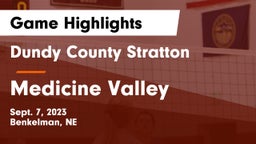 Dundy County Stratton  vs Medicine Valley  Game Highlights - Sept. 7, 2023