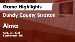 Dundy County Stratton  vs Alma  Game Highlights - Aug. 26, 2023