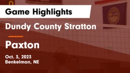Dundy County Stratton  vs Paxton  Game Highlights - Oct. 3, 2023