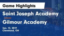 Saint Joseph Academy vs Gilmour Academy  Game Highlights - Jan. 12, 2019