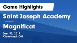Saint Joseph Academy vs Magnificat  Game Highlights - Jan. 30, 2019