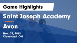 Saint Joseph Academy vs Avon  Game Highlights - Nov. 25, 2019