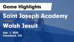 Saint Joseph Academy vs Walsh Jesuit  Game Highlights - Feb. 1, 2020