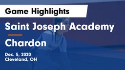 Saint Joseph Academy vs Chardon  Game Highlights - Dec. 5, 2020