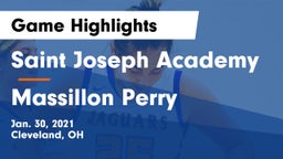 Saint Joseph Academy vs Massillon Perry  Game Highlights - Jan. 30, 2021