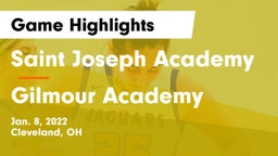 Saint Joseph Academy vs Gilmour Academy  Game Highlights - Jan. 8, 2022
