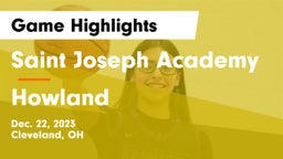 Saint Joseph Academy vs Howland  Game Highlights - Dec. 22, 2023