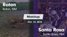 Matchup: Raton  vs. Santa Rosa  2016
