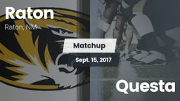 Matchup: Raton  vs. Questa 2017