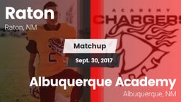 Matchup: Raton  vs. Albuquerque Academy  2017