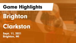 Brighton  vs Clarkston  Game Highlights - Sept. 11, 2021