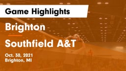 Brighton  vs Southfield A&T  Game Highlights - Oct. 30, 2021