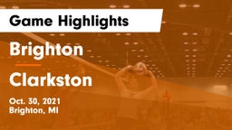 Brighton  vs Clarkston  Game Highlights - Oct. 30, 2021