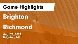 Brighton  vs Richmond  Game Highlights - Aug. 26, 2023