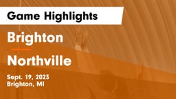 Brighton  vs Northville  Game Highlights - Sept. 19, 2023