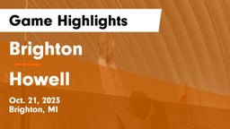Brighton  vs Howell Game Highlights - Oct. 21, 2023