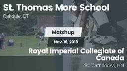 Matchup: St. Thomas More vs. Royal Imperial Collegiate of Canada 2019
