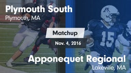 Matchup: Plymouth South High vs. Apponequet Regional  2016