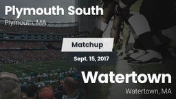 Matchup: Plymouth South High vs. Watertown  2017