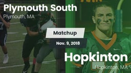 Matchup: Plymouth South High vs. Hopkinton  2018
