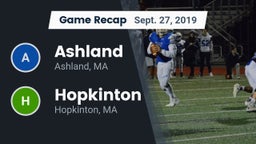 Recap: Ashland  vs. Hopkinton  2019