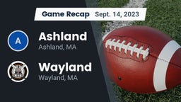 Recap: Ashland  vs. Wayland  2023
