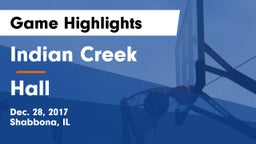 Indian Creek  vs Hall Game Highlights - Dec. 28, 2017