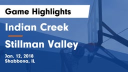 Indian Creek  vs Stillman Valley Game Highlights - Jan. 12, 2018