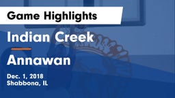 Indian Creek  vs Annawan  Game Highlights - Dec. 1, 2018