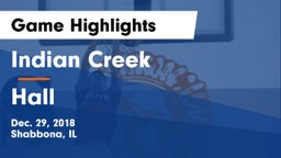 Indian Creek  vs Hall Game Highlights - Dec. 29, 2018