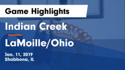 Indian Creek  vs LaMoille/Ohio Game Highlights - Jan. 11, 2019