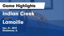 Indian Creek  vs Lamoille Game Highlights - Jan. 31, 2019