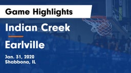Indian Creek  vs Earlville Game Highlights - Jan. 31, 2020