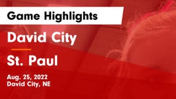 David City  vs St. Paul  Game Highlights - Aug. 25, 2022