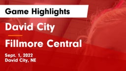 David City  vs Fillmore Central  Game Highlights - Sept. 1, 2022